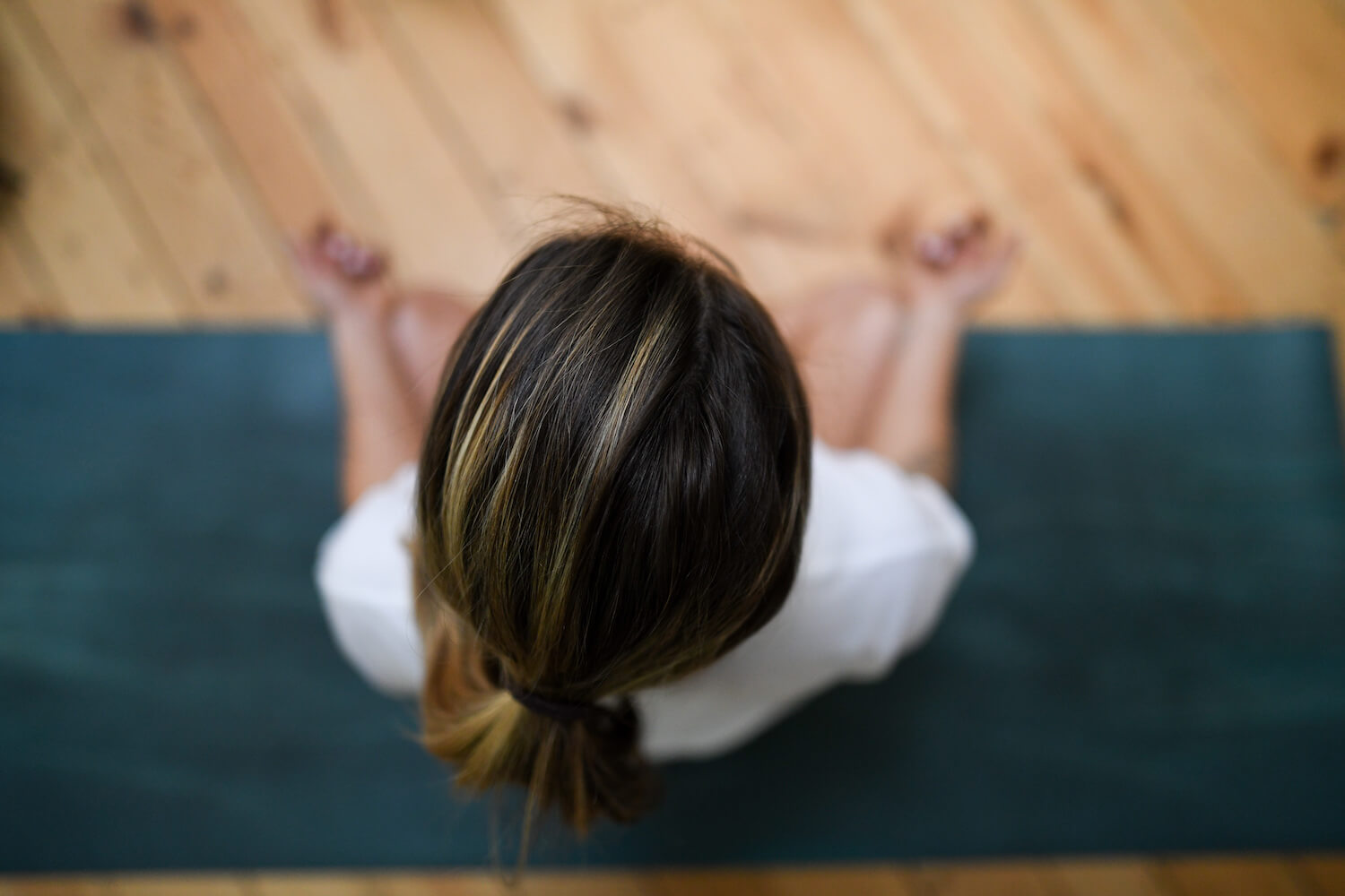 woman practicing mindfulness to create safety